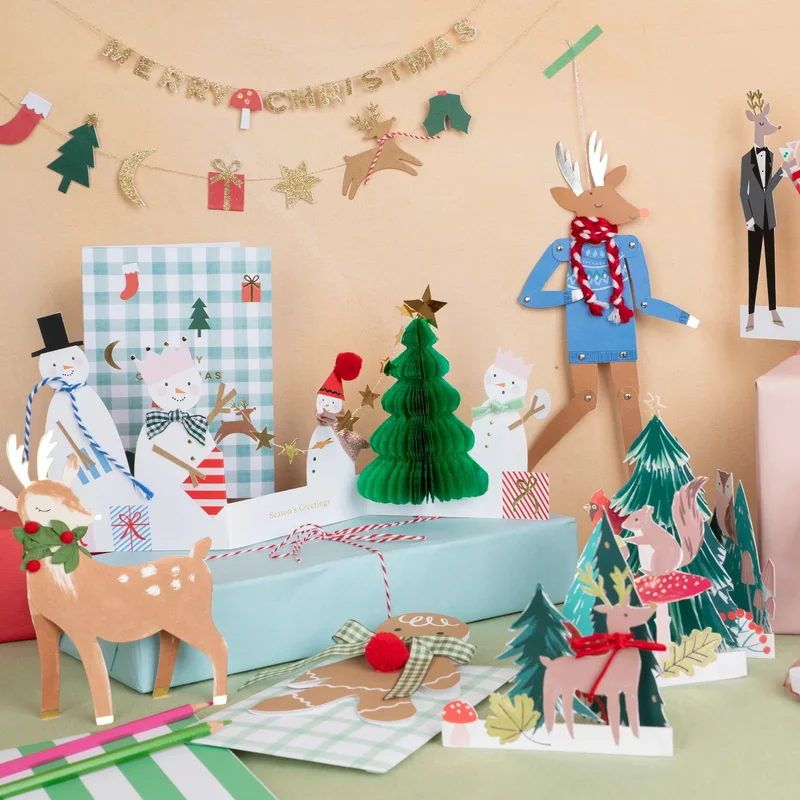 ميري ميري بطاقة شتوية غابات