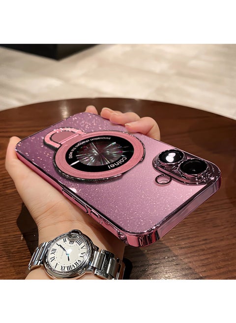 Magnetic Absorbing Invisible Bracket Suitable For Apple Phone Case Electroplated Glitter Premium All-inclusive Case Multiple Models Available