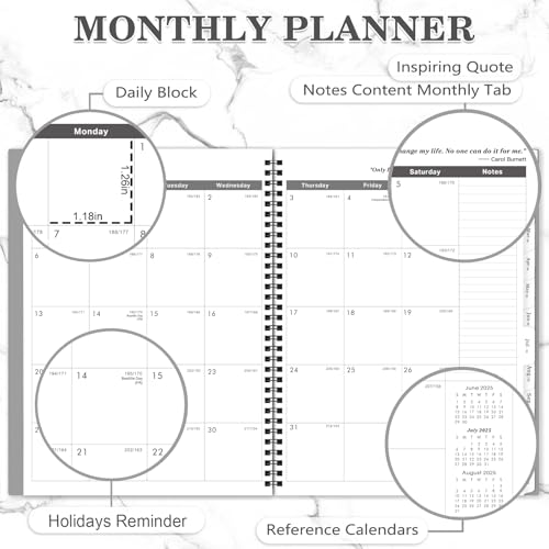 Coboll Monthly Planner 2025-2027 - 24 Months Planner 2025-2026, July 2025 to June 2027, 9 x 11 Inch, Monthly Calendar With Tabs, Ample Writing Blocks, Good for School, Home and Office Planning, Coboll - Image 3