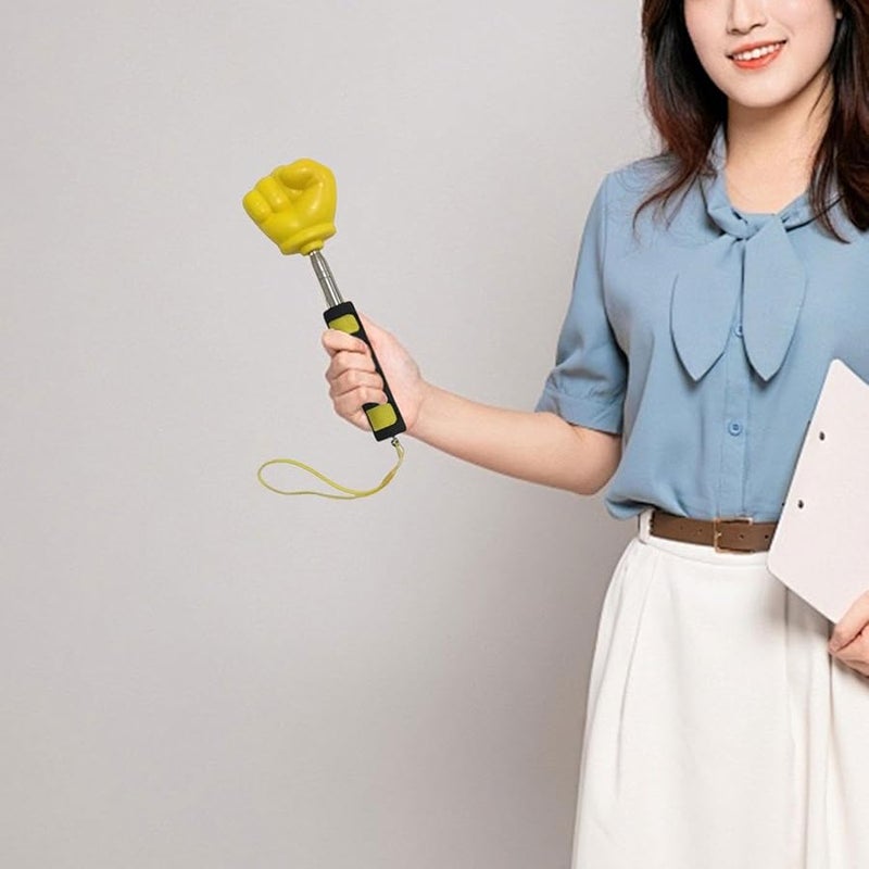 مؤشر المعلم القبضة الصفراء القابل للسحب والتلسكوب للفصول الدراسية والمؤتمرات والعروض التقديمية والتدريب - Image 4