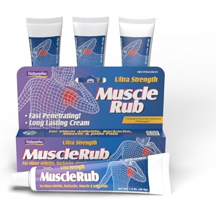 Natureplex Ultra Strength Muscle Rub 1.5 oz (Pack of 4) Fast-Penetrating, Long-Lasting Relief for Muscle & Joint Discomfort (Minor Aches, Backache, Strains) - Image 2