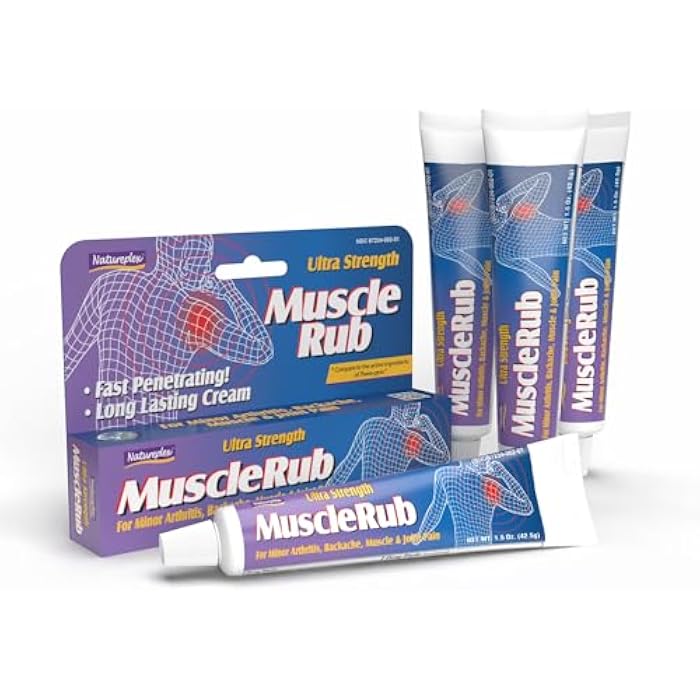 Natureplex Ultra Strength Muscle Rub 1.5 oz (Pack of 4) Fast-Penetrating, Long-Lasting Relief for Muscle & Joint Discomfort (Minor Aches, Backache, Strains) - Image 1