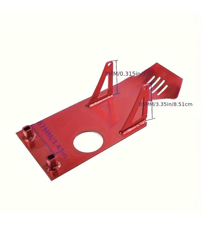 Red Aluminum Alloy Engine Skid Plate Guard Cover Protector For CRF50 XR Off Road Motorcycle - Image 2