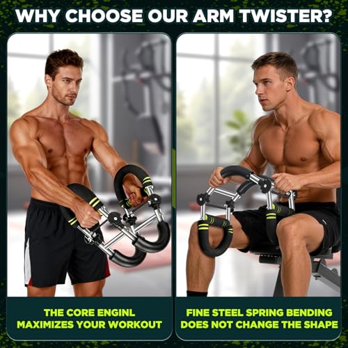 laapee Twister Arm Trainer, Adjustable Chest Workout Equipment, Arm Exerciser with Grip Strength Trainer, 20-160lbs Arm Trainer for Men Women, Folable Home Gym Strength Trainer, Chest and Arm Trainer - Image 4
