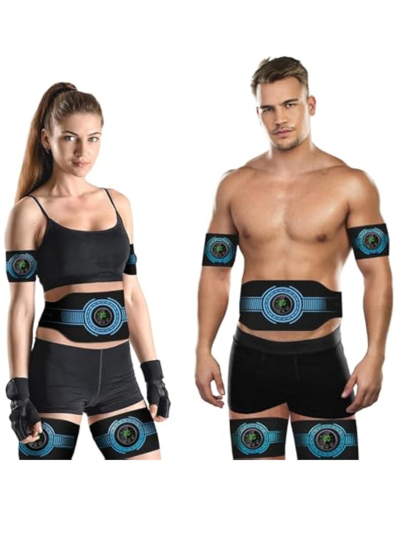 SOLARAE Abs Stimulator Muscle Toner, Abdominal Toning Belt Muscle Toner Fitness Training Gear, Electronic Muscle Stimulator, Ab Machine Trainer for All Body, Portable Muscle Trainer - Image 2