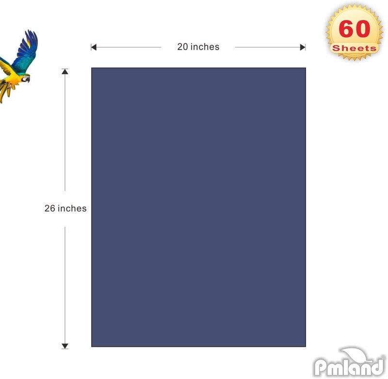 PMLAND Gift Wrapping Tissue Paper - Indigo - 26 Inches x 20 Inches 60 Sheets - Image 2