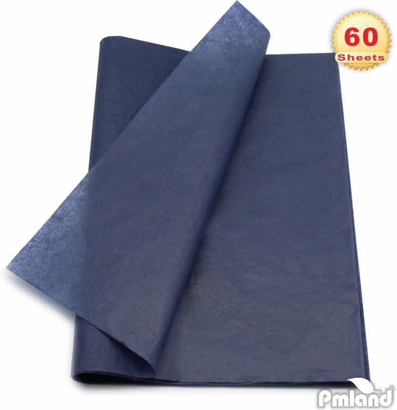 PMLAND Gift Wrapping Tissue Paper - Indigo - 26 Inches x 20 Inches 60 Sheets - Image 3