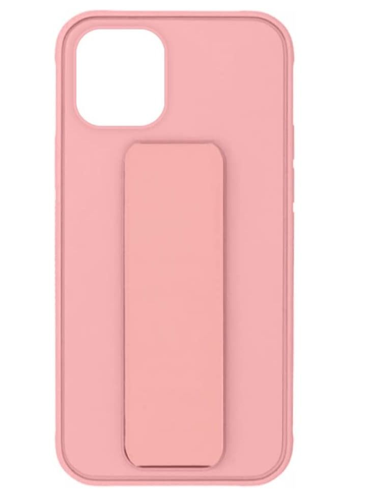 VITION Case Cover For iPhone 12 Pro Max, Finger Grip  Phone holder Case Car Magnetic Multi-function 3 in 1 Shockproof Back Cover Protective Case (iPhone 12 Pro Max light pink) - Image 2