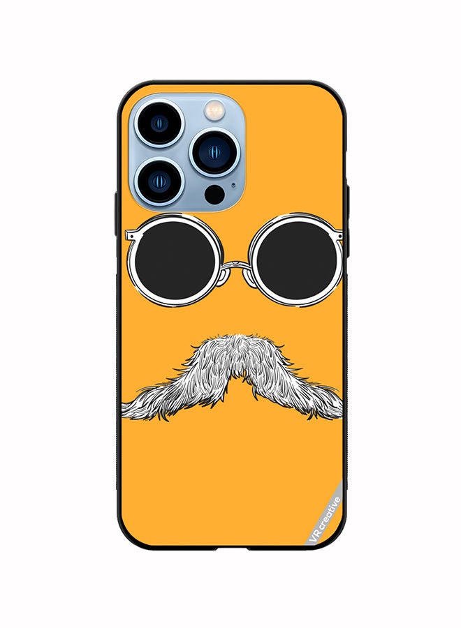VR CREATIVE Protective Case Cover For Apple iPhone 14 Pro Max Baba Mustaches Design Multicolour - Image 1