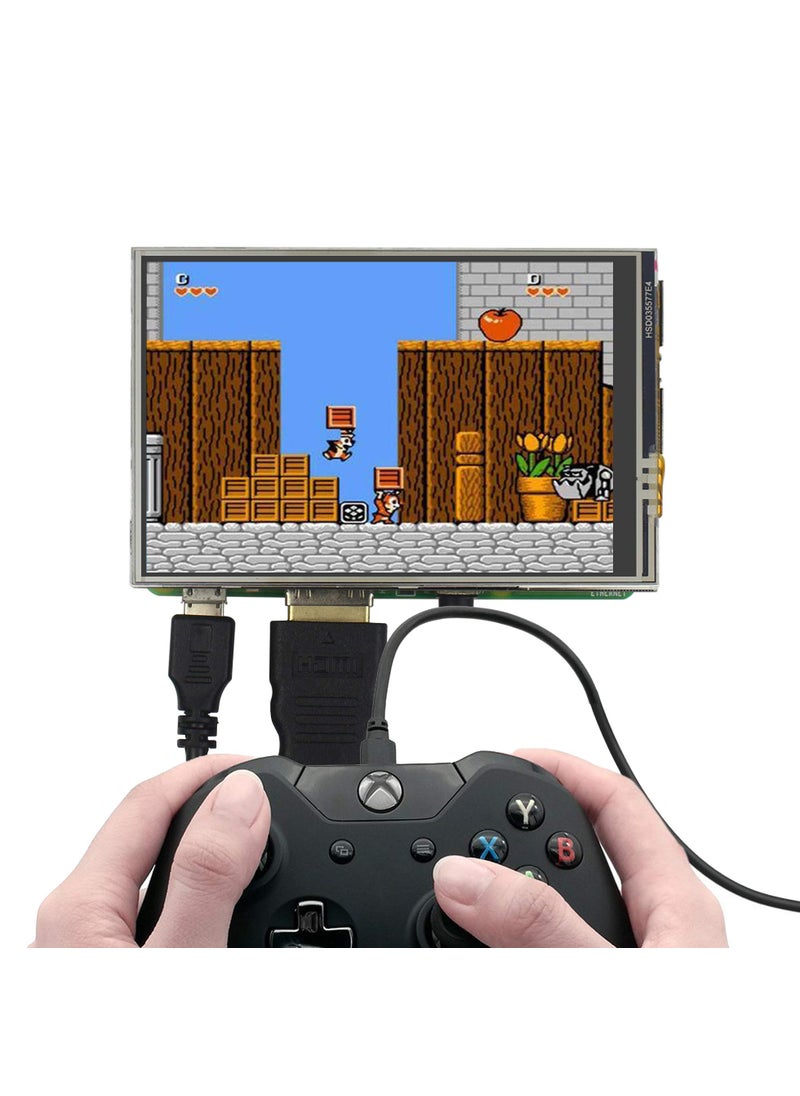 JUN-ELECTRON JUN-ELECTRON for Raspberry Pi 3 B+ 3.5 inch Touch Screen with Case, 320x480 Pixel Monitor TFT LCD Game Display [Support Raspbian, Ubuntu, Kali, RetroPie System]  - Image 3
