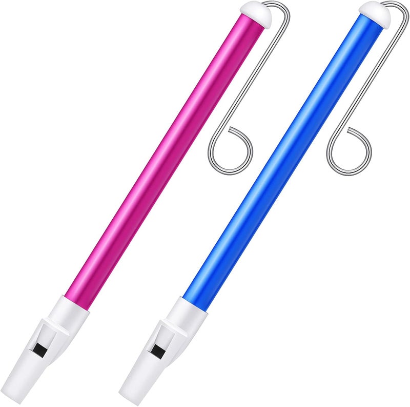 Lukmaa 2-Piece Slide Whistle for Adults & Kids, Blue & Purple - Image 1