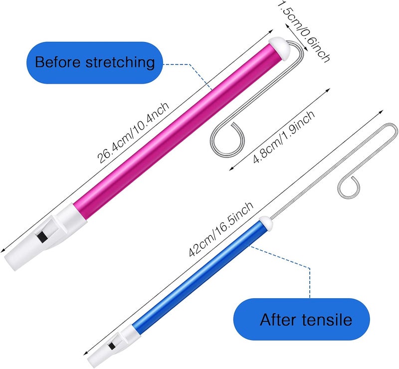 Lukmaa 2-Piece Slide Whistle for Adults & Kids, Blue & Purple - Image 3