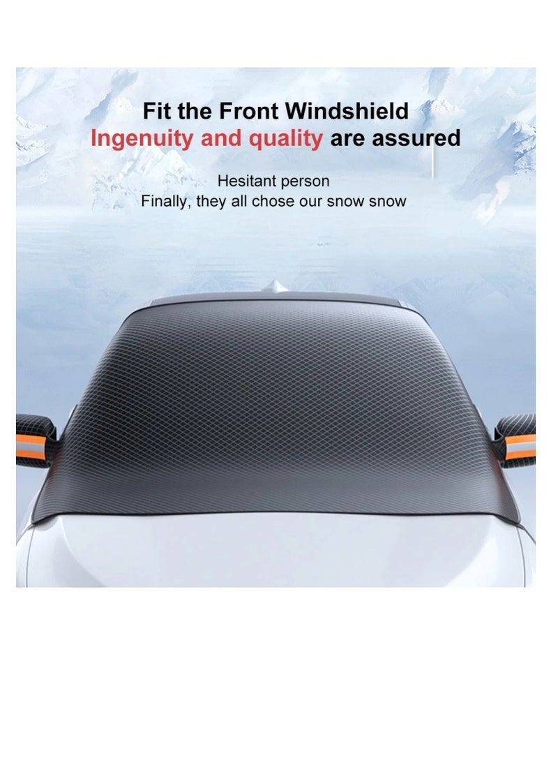 AMBERJACK - Car Cover Front Windshield Strong Magnetic Adsorption snow Car Windshield Cover Oxford Cloth Comprehensive Protection - Image 1