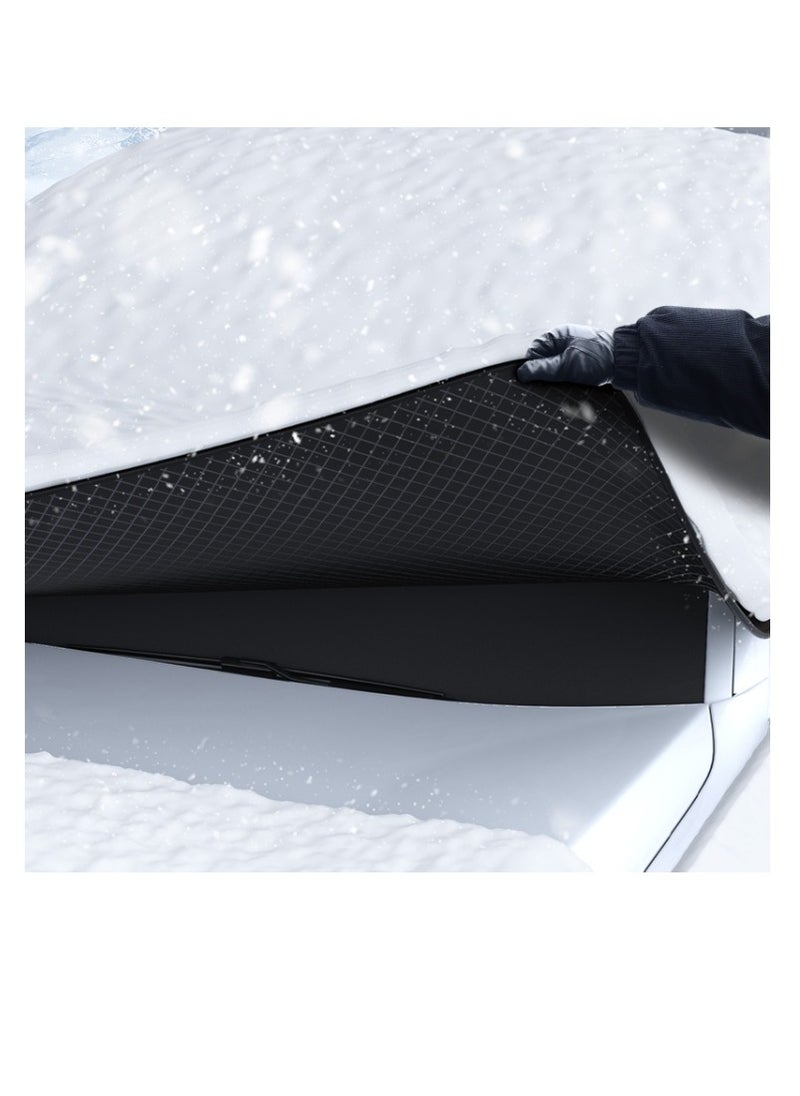 AMBERJACK - Car Cover Front Windshield Strong Magnetic Adsorption snow Car Windshield Cover Oxford Cloth Comprehensive Protection - Image 1