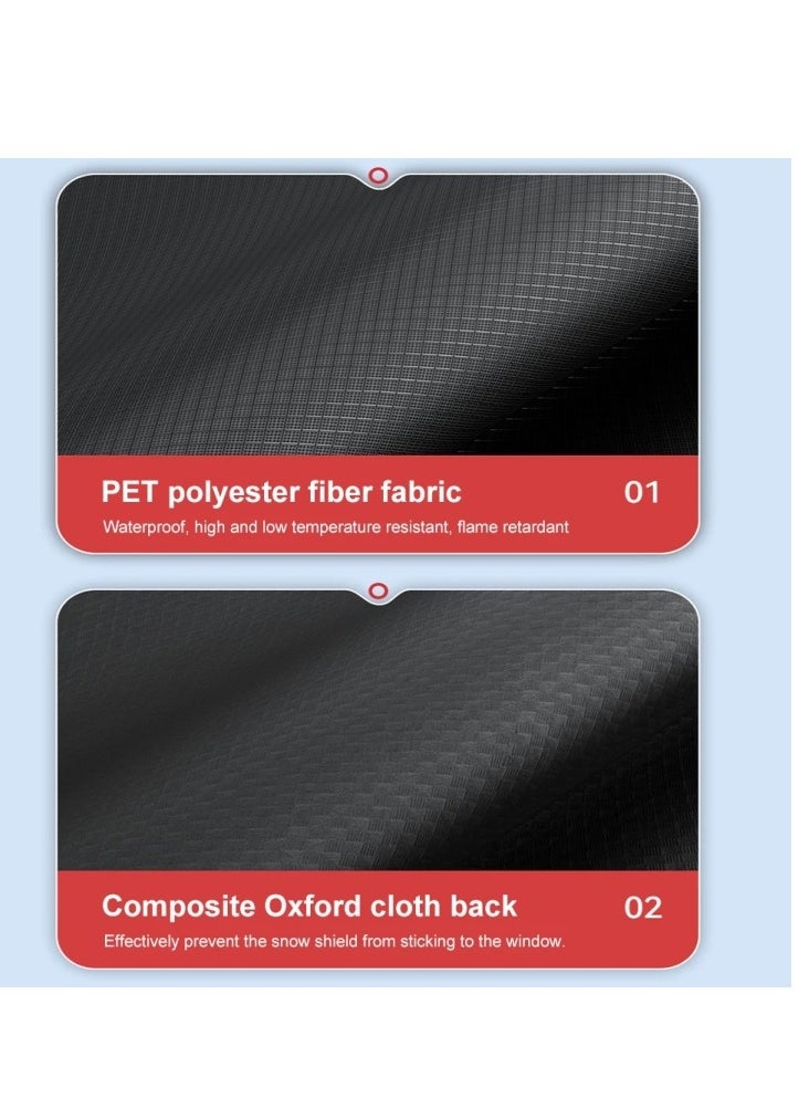 AMBERJACK - Car Cover Front Windshield Strong Magnetic Adsorption snow Car Windshield Cover Oxford Cloth Comprehensive Protection - Image 1