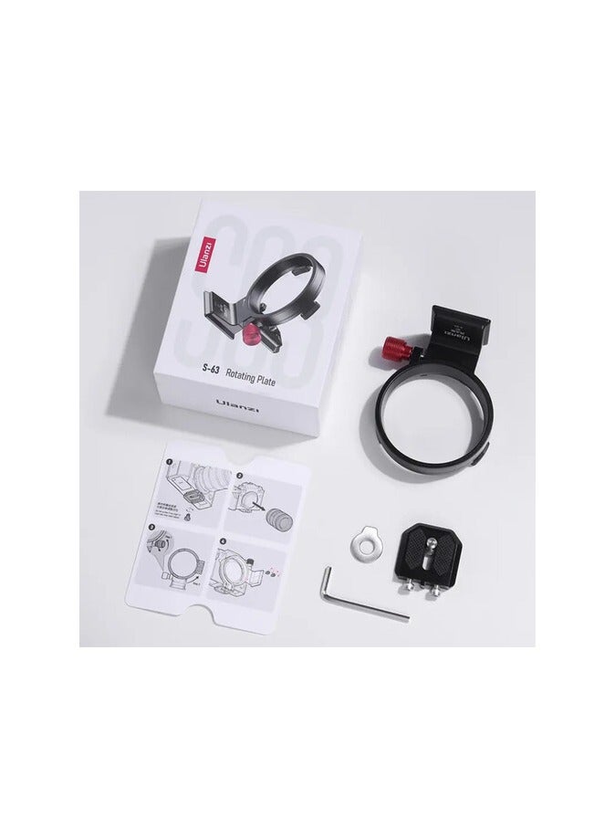 Ulanzi ULANZI S-63 Rotatable Horizontal to Vertical Mount Plate Kit – Quick Switch L-Bracket with Cold Shoe & 1/4” Screw for DSLR, Mirrorless Cameras & Tripods - Image 5