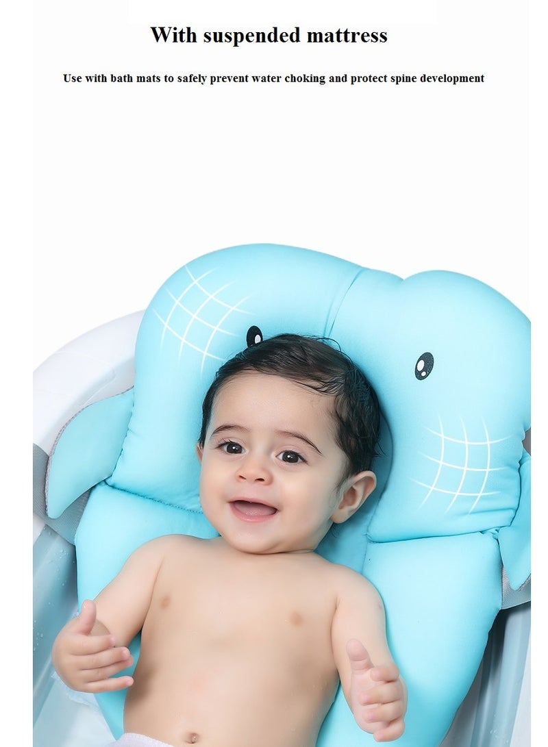 بيلانينا حوض استحمام للأطفال قابل للطي مع حصيرة استحمام للأطفال  موفر للمساحة ومريح - Image 5