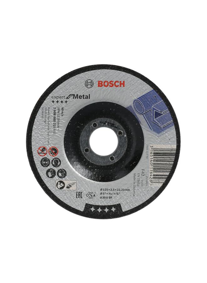 BOSCH High-Speed Fast-Cutting Precisely Engineered Depressed Centre Metal Cutting Disc Black 2.5 x 125mm JE2 608 600 221 - Image 1