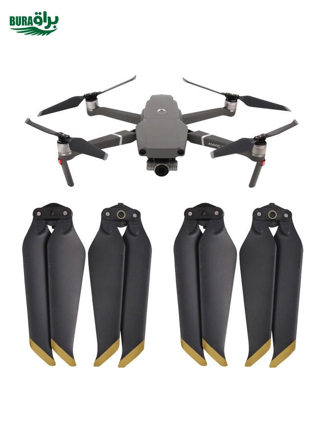 BURAQ - 2 Pairs 8743F Low Noise Quick-release Propellers for DJI Mavic 2 Pro / Zoom - Image 1