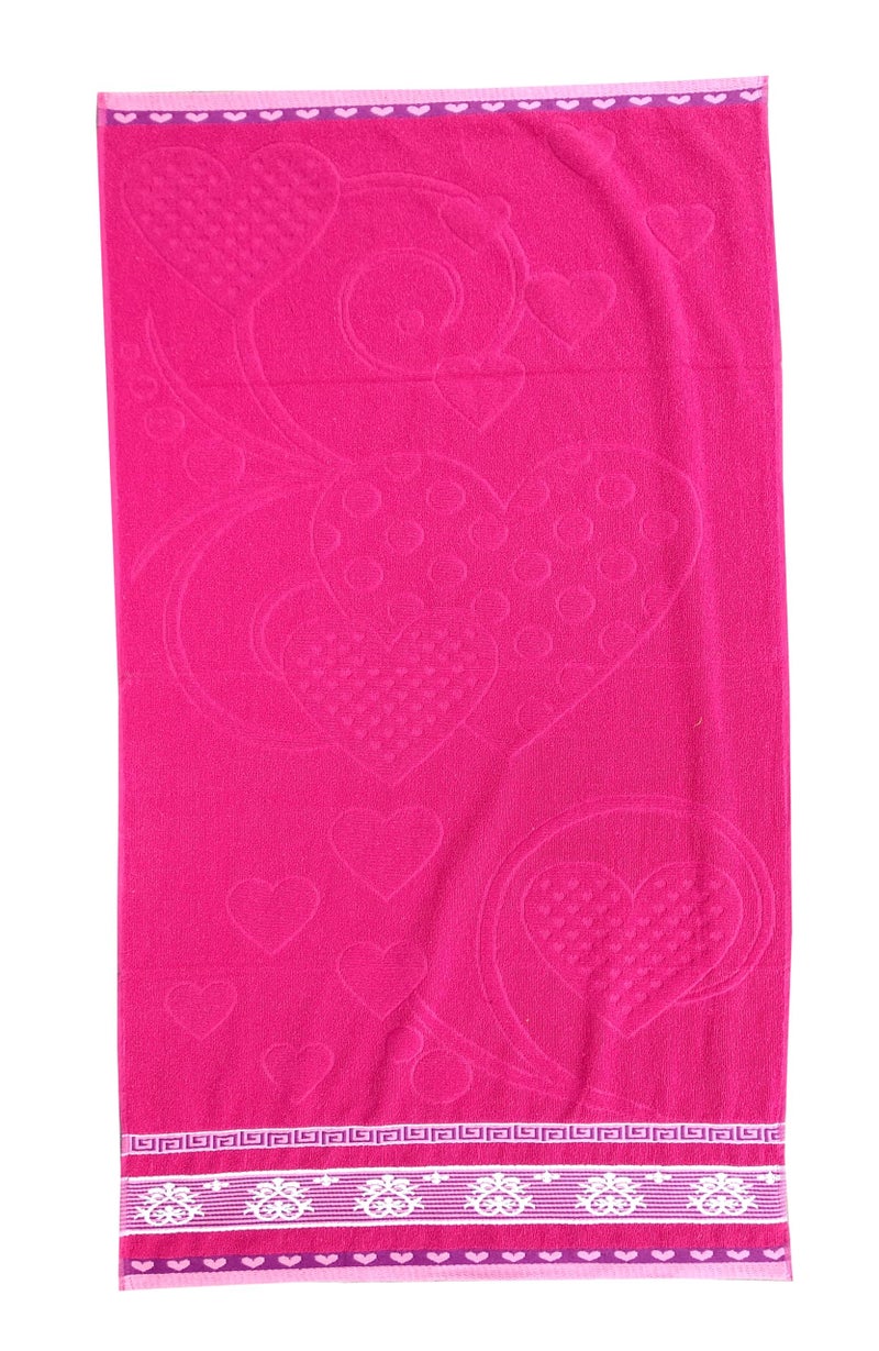 Space Fly Cotton Towel for Men | Bath Towel for Women | Cotton Bath Towel 500 GSM | Towel for Bath Large Size Men |147 x 71 (Pink) - Image 3