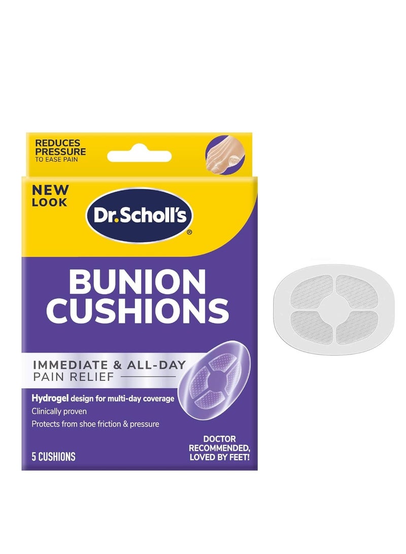 Dr. Scholl's Bunion Foot Cushion Hydrogel Protect from Shoe Friction and Pressure 5 Cushions - Image 1