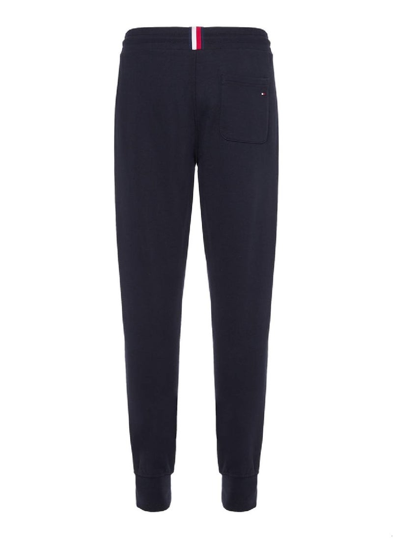 TOMMY HILFIGER Men's Embroidery Logo Cuffed Joggers - Cotton, Blue  - Image 2