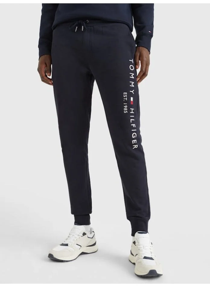 Tommy Hilfiger navy Cotton Logo Joggers for Men | Best Price UAE