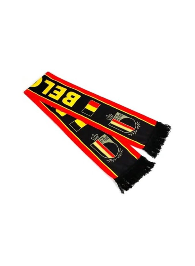 Belgium National Flag Football Scarf For Sports Event Souvenirs Patriotic Themed Party Supplies