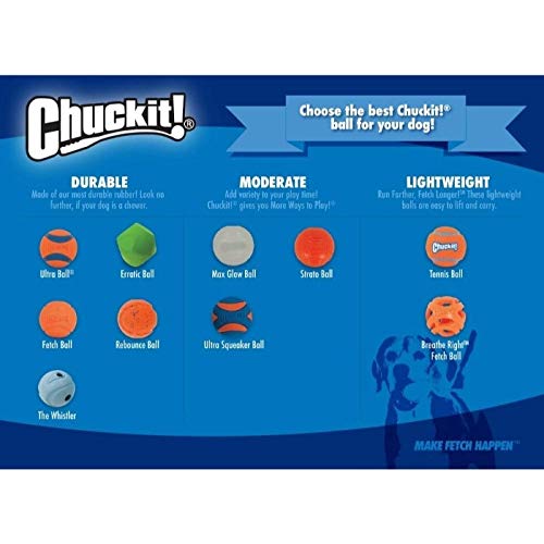 Chuckit! Strato Ball Dog Toy, Medium (2.5 Inch) 2 Pack - Image 3