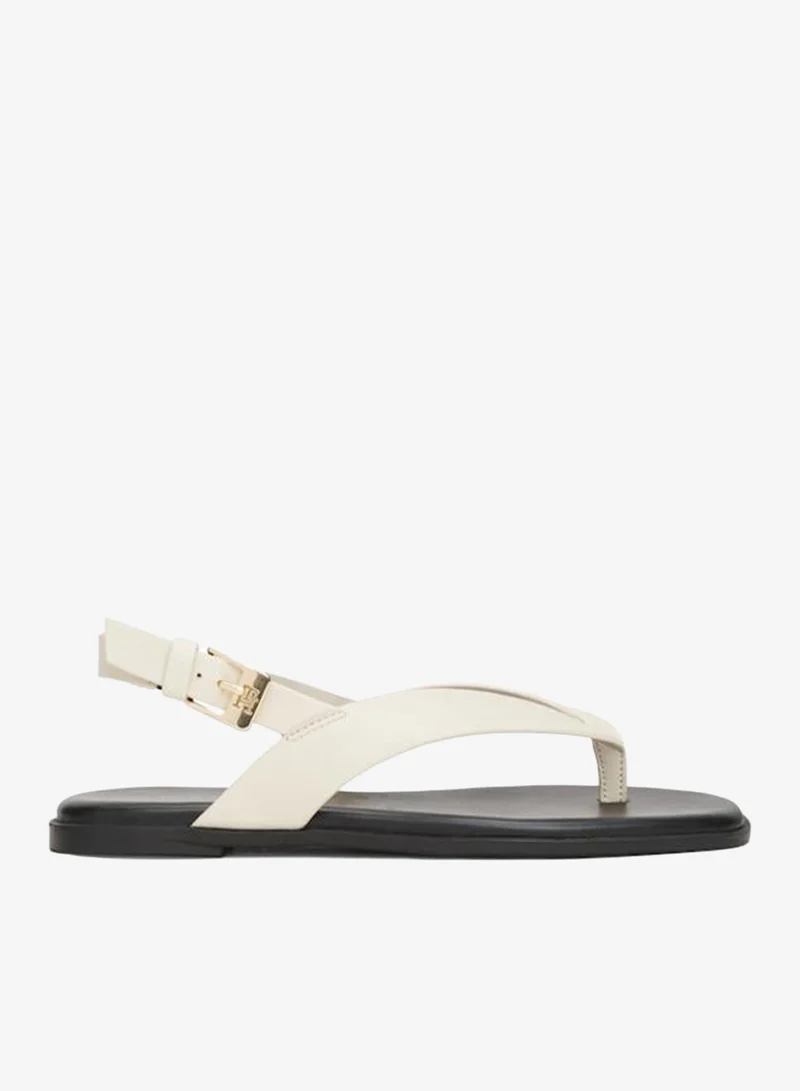 Color Block Thong Flat Sandals