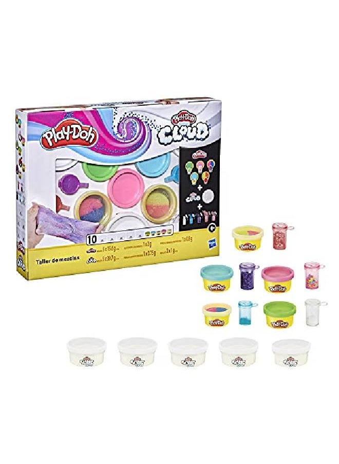 Play-Doh - Mixing Studio Diy Kit For Kids 4 Years And Up Mix Your Own Colors With Super Cloud And Scented Classic Modeling Compound 10 Cans 5 Mixins Nontoxic - Image 1