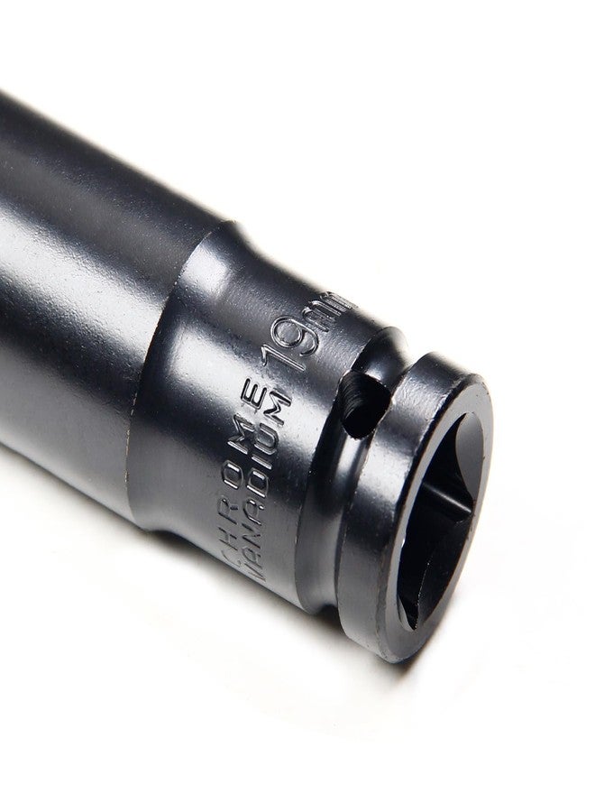 اتول مارت مقبس Utoolmart ذو تأثير عميق مقاس 1/2 بوصة، مقاس 19 مم، مقبس طويل Cr-V، 6 نقاط، متري - Image 5