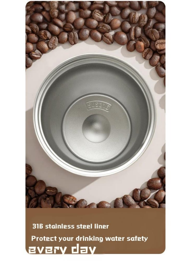 Panda Coffee cup，Food grade 316 stainless steel coffee cup, light and easy to hold, 480ml, 12-hour temperature control and cold preservation - Image 3