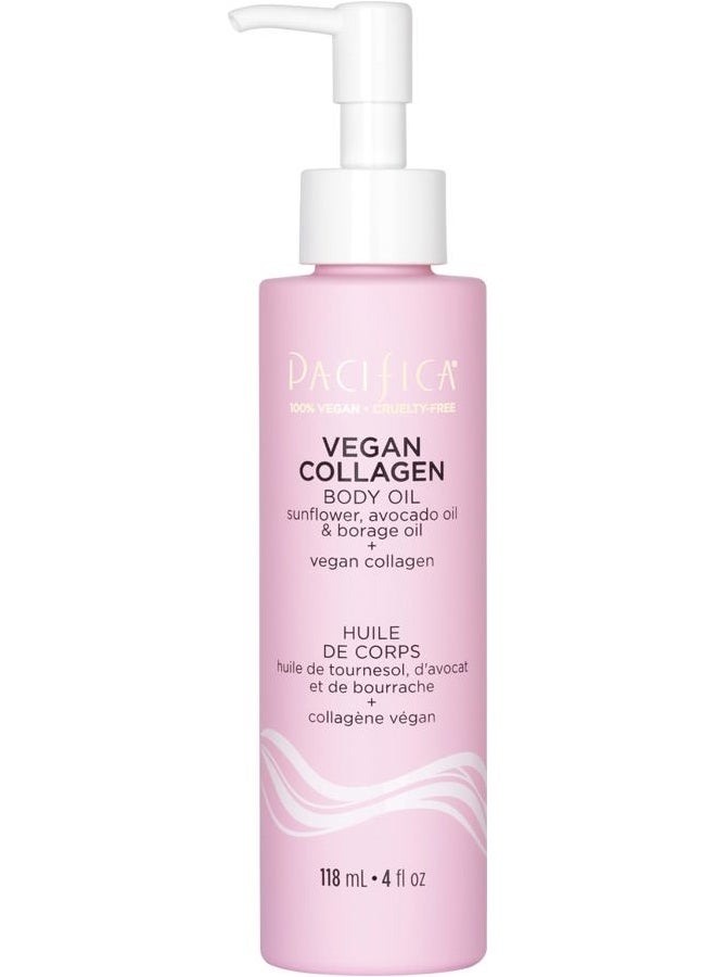 Pacifica Beauty, Vegan Collagen Body Oil, For Dry Skin, Moisturizer, Hydrating Body Massage Oil, Moisturizing, Soothing, Healthy Glowing Skin, Soft & Radiant Skin, Delicate Jasmine Scent, Vegan - Image 1