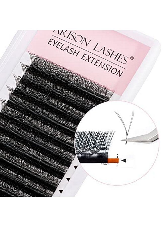 ARISON LASHES Yy Eyelash Extension Y Lashes 0.07Mm D Curl 12Mm Premade Fans Volume Y Shape Faux Mink Matte 12 Rows Cluster Pre Fanned Soft Eye Lashes - Image 2