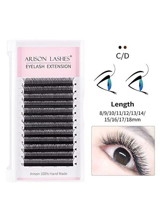 ARISON LASHES Yy Eyelash Extension Y Lashes 0.07Mm D Curl 12Mm Premade Fans Volume Y Shape Faux Mink Matte 12 Rows Cluster Pre Fanned Soft Eye Lashes - Image 4