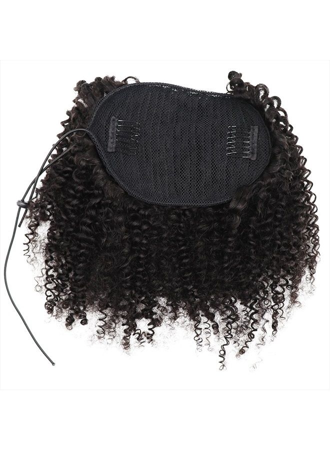 EIAKE Afro Kinky Curly human hair ponytail extensions Kinky Curly drawstring human hair ponytail hairpieces natural curly clip in ponytail (14) - Image 2