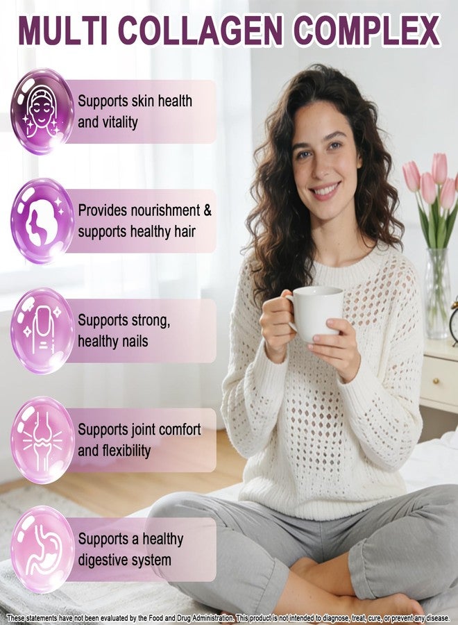 WellVeraVida Multi Collagen Peptides Liquid Drops, 2oz – Types I, II, III, V, X, Hydrolyzed Collagen Complex for Hair, Skin, Nails, Bones & Joint Support | Collagen Supplement w. Hyaluronic Acid, Biotin, Vitamin C - Image 2