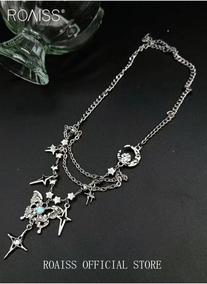 Women Personalized Necklace Diamond Set Butterfly and Four Pointed Star Pendant Design Fashionable Neck Chain for Women Collarbone Necklace - pzsku/Z21BE61E4E1D970B60FA2Z/45/_/1722305251/2cd5ba19-1b9c-4854-91e3-5a01dbdf048f