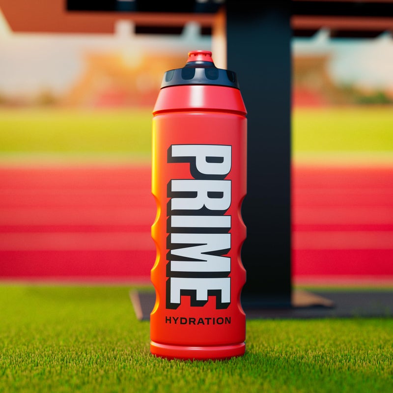 Prime Hydration PRIME 32 oz Red Squeeze Sports Water Bottle, BPA Free, Dishwasher Safe, Easy-Grip Ergonomic Leakproof Design, Fast Hydration for Gym, Cycling, Running - Image 5