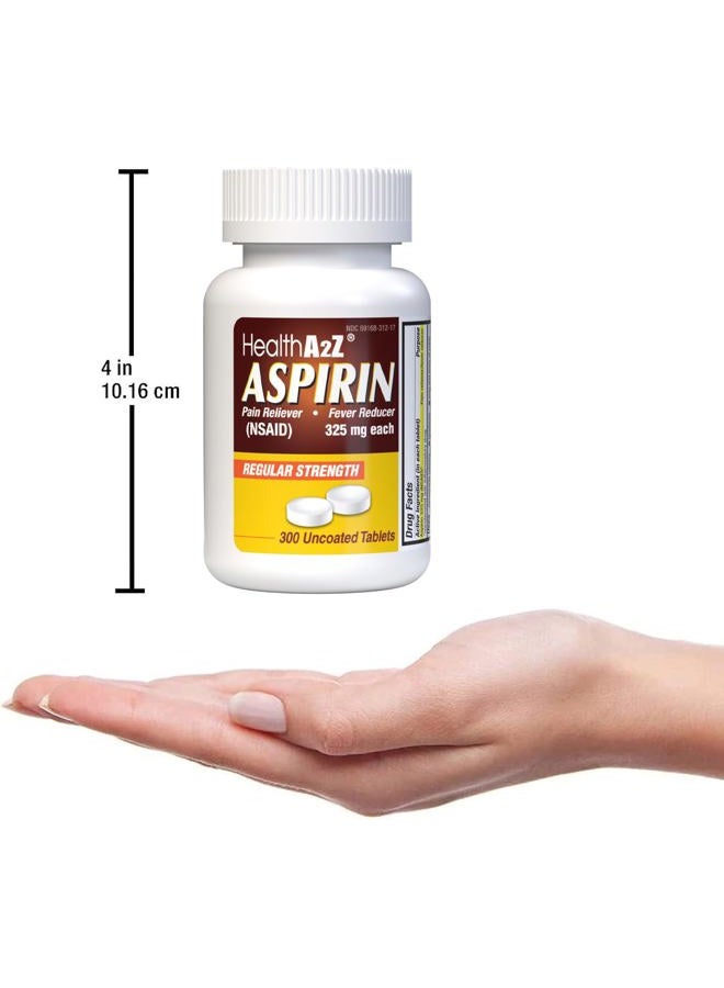 ® Aspirin 325mg | Uncoated Tablets |Original Strength | Pain Reliver | Fever Reducer | Compare to Bayer® Active Ingredients… (300 Counts)