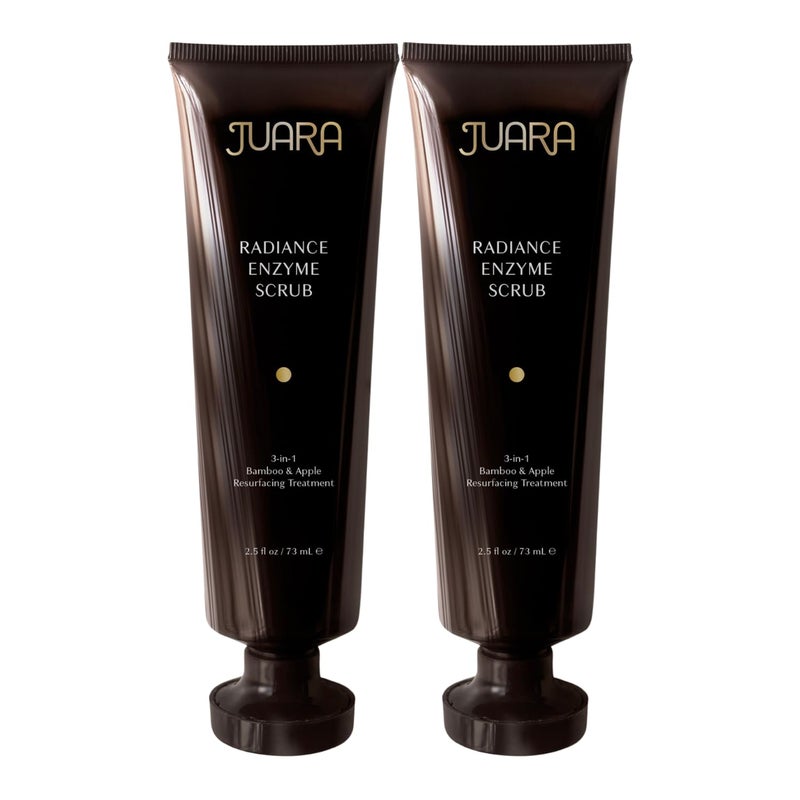 JUARA  Radiance Enzyme Scrub  Sensitive Exfoliant  Brightening Facial Cleanser  Pore Clarifier  Invigorating 31 Face Wash  Cruelty Free Paraben  Sulfate Free Vegetarian  25 oz 2 Pack