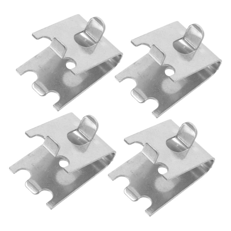 Stainless Steel Adjustable Refrigerator Shelf Clips 4 Pack Fade Resistant - Image 2