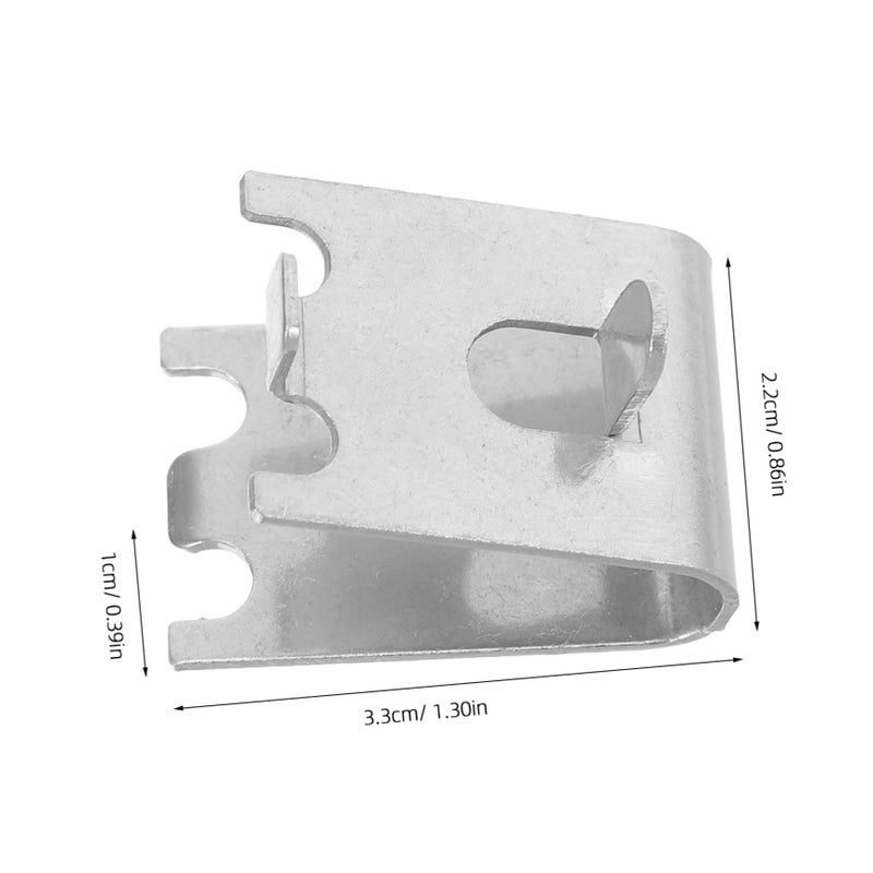 Stainless Steel Adjustable Refrigerator Shelf Clips 4 Pack Fade Resistant - Image 3