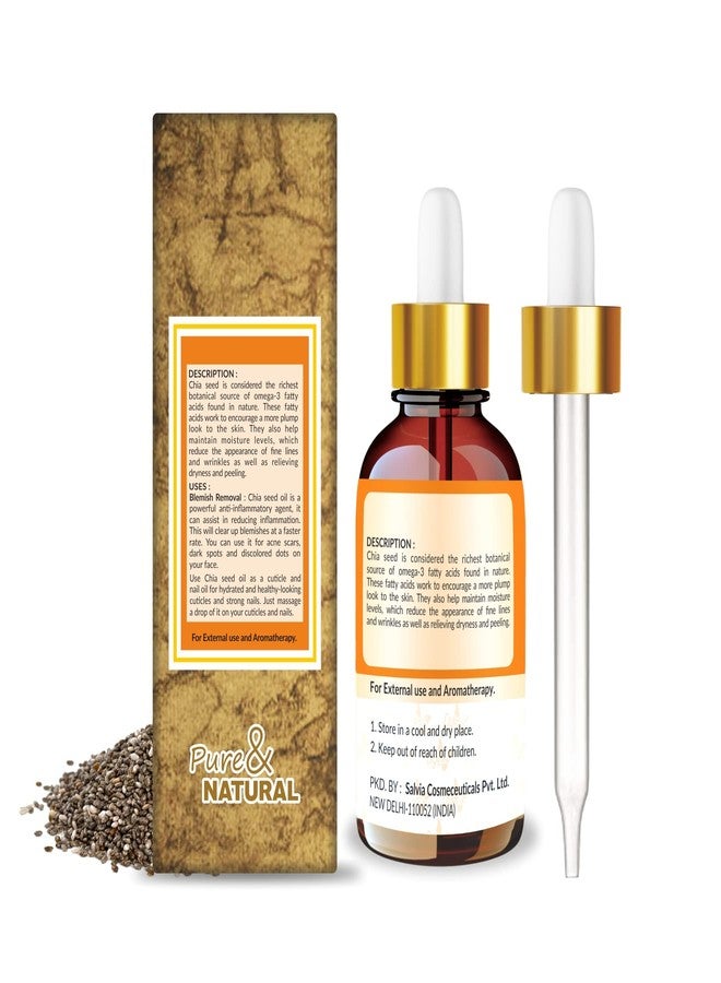 Crysalis Chia Seed Oil - Cosmetic Grade - 100 ml - Lightweight Botanical Oil for Skin Care, Hair Blends & DIY Formulations - Image 2