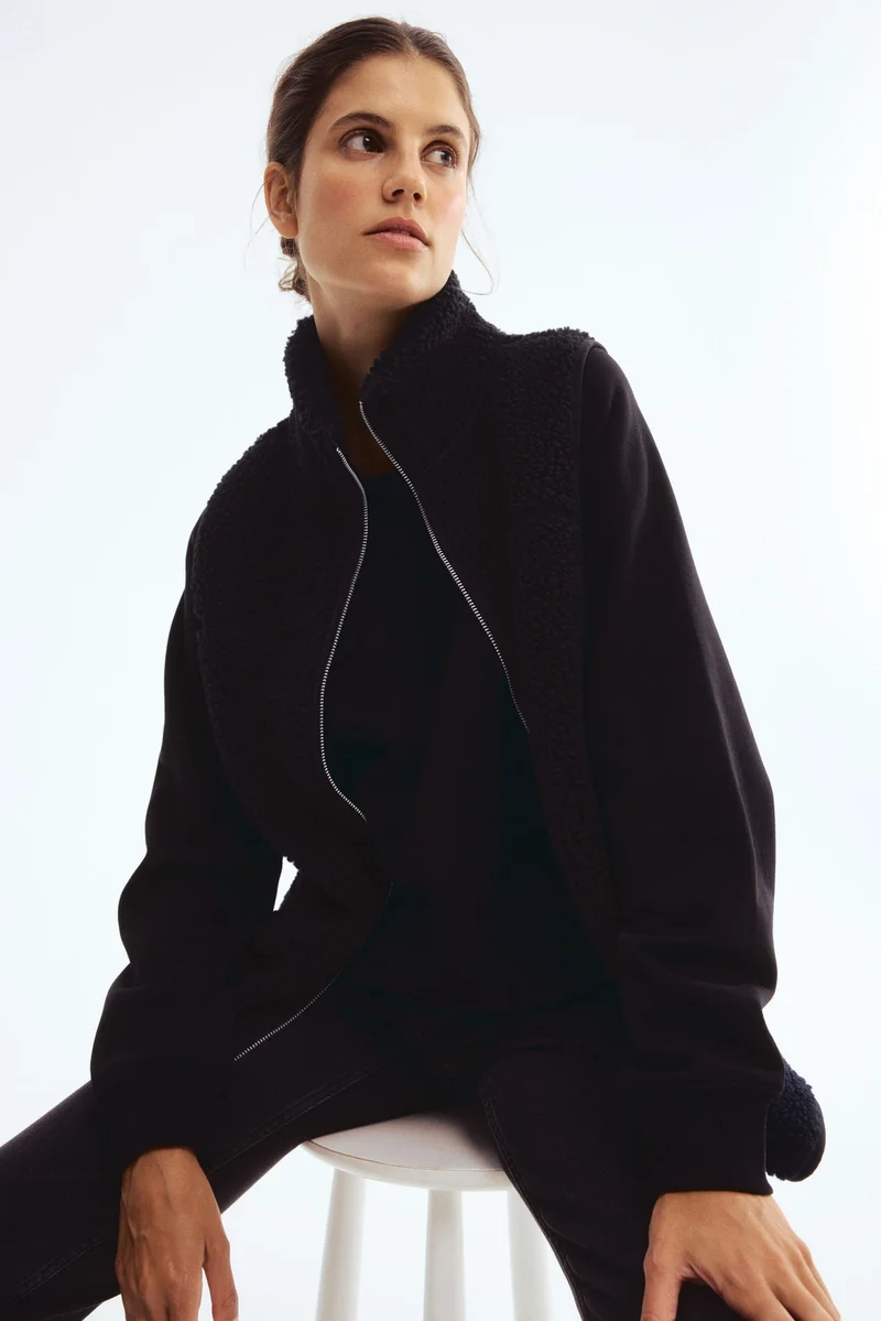 H&M MAMA Before &amp; After Babywearing teddy gilet