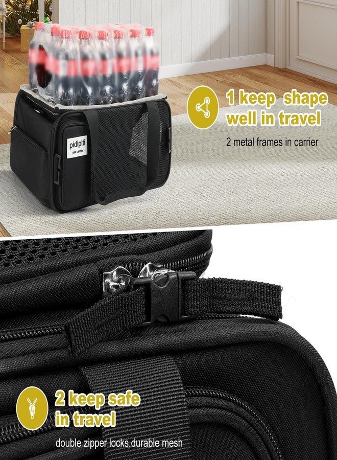 pidipiti 17x11x9.5 Alaska Hawaiian Southwest Airline Approved top and 1 Side Expandable pet Carrier for Extra-Small Dog/Small cat up to 5 lbs - Image 5