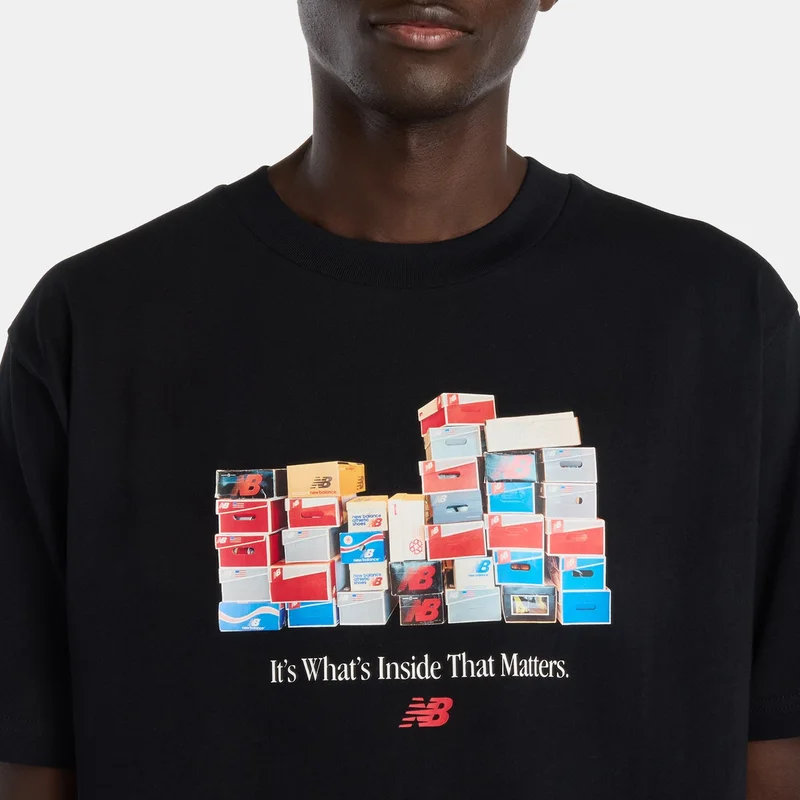 New Balance Black Men's Boxes T-Shirt for Men | Best Price UAE