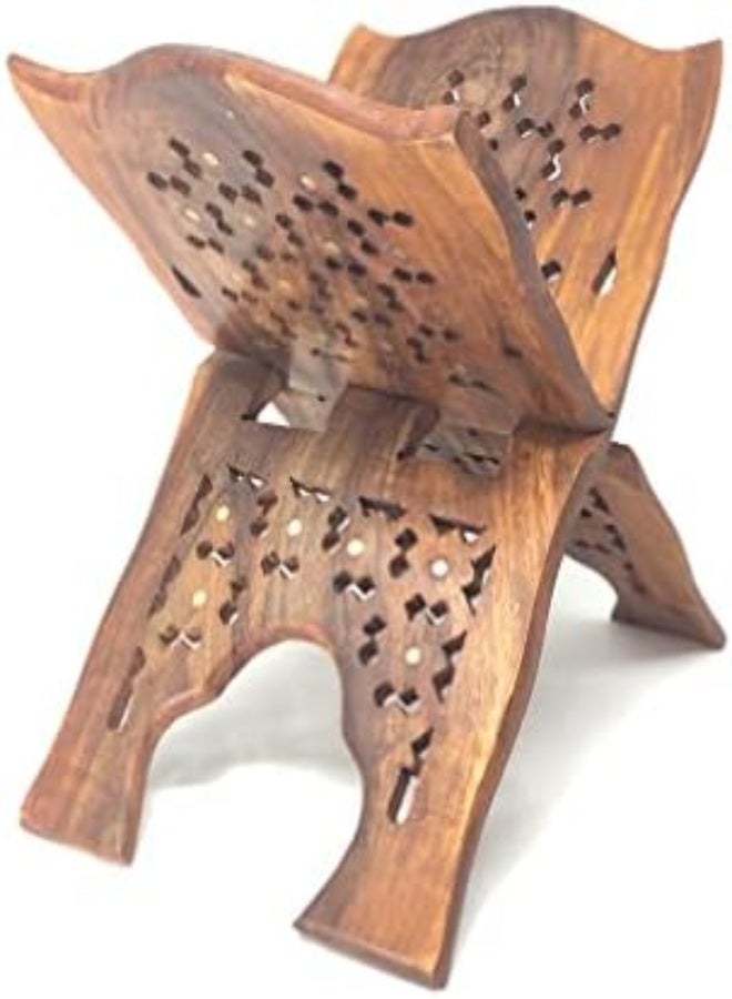 AKDC AKDC Wooden Quran Folding Stand/Rahel/Holder Book.  (Medium)  - Image 5