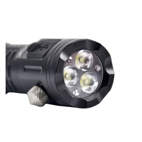 MZ M936 (Rechargeable LED Metal Torch) Super Bright 120W LED Light with 1200mAh Battery & 5 Modes Flashlight - Image 2